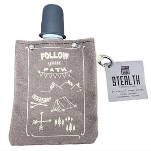 Tote + Able Portable Wine Water Beverage 16 oz Canteen USA Made Follow Your Path